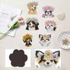 6 Pcs Animal Cake DIY Diamond Painting Magnet Refrigerator Diamond Art Magnets Decals for Fridge Whiteboards Car Mailbox Decor