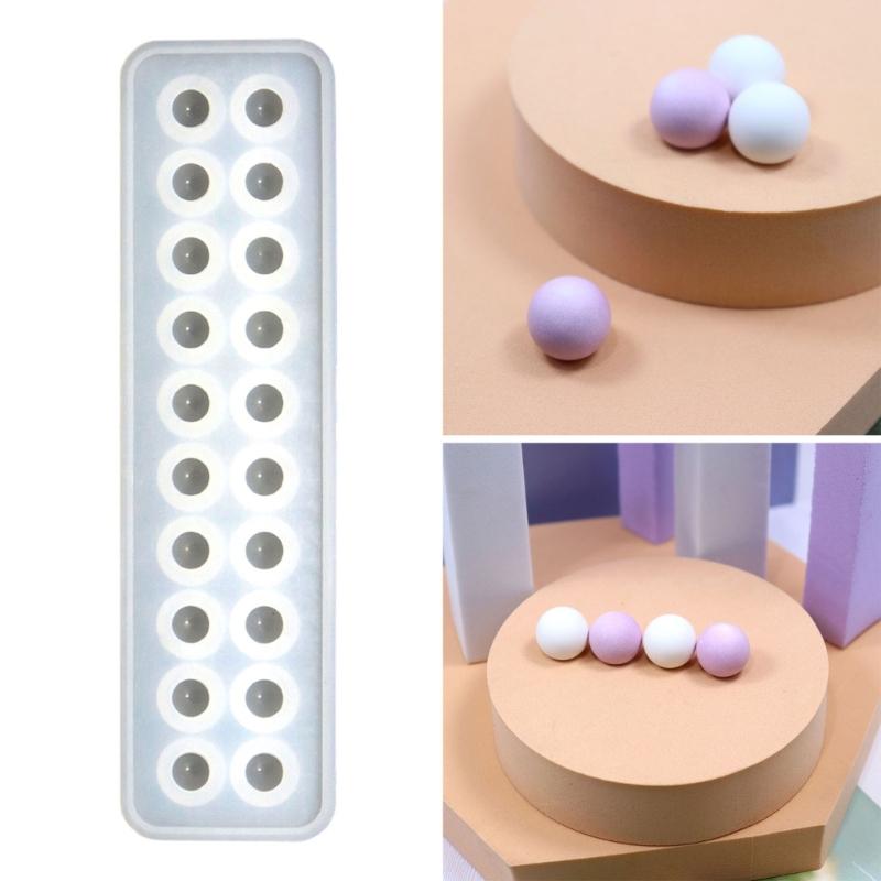 Round Bead Shaped Mould Easy To Demould Silicone Moulds Epoxy Resin Jewelry Molds for Crafting Lovers and Home Makers
