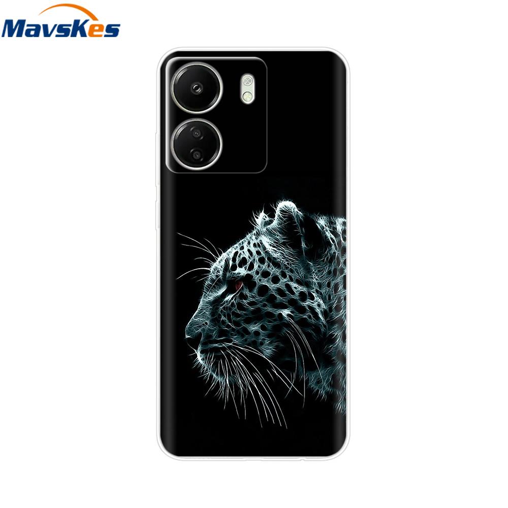 For Xiaomi Redmi 13C 4G Case New Painted Silicone Back Cover For Redmi 13C Soft Clear TPU Phone Case For Redmi 13C 5G Redmi13C