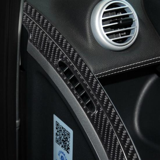 4pcs Carbon Fiber Mist Eliminator Outlet Cover For Benz Smart Fortwo 2011-2015