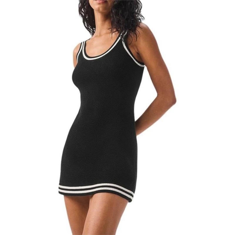 

Женское бейсбольное спортивное трикотажное платье для активного отдыха S чёрный