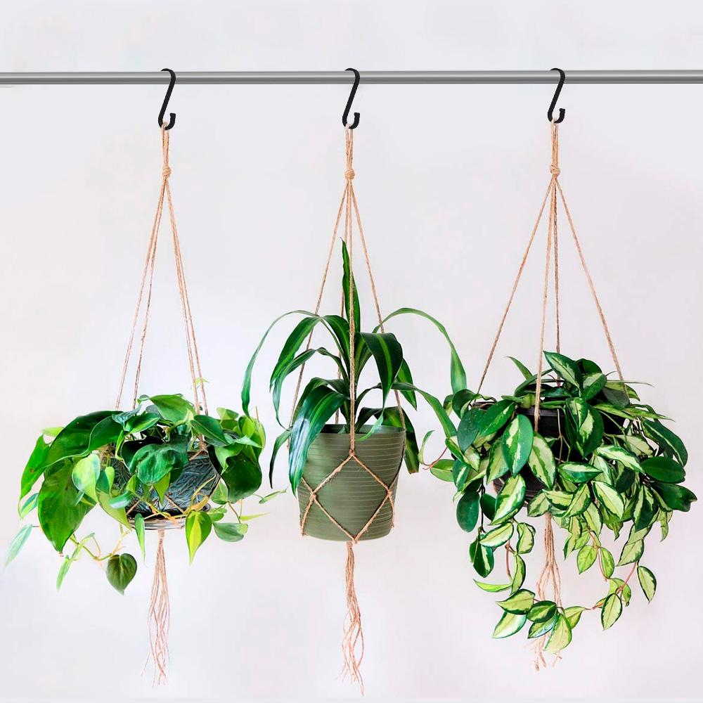 12Pcs S Hooks Metal S Shape Hooks Heavy Duty 304 Stainless Steel Flat Hooks S Shape Hangers For Hanging Plants Pots Pans Closet