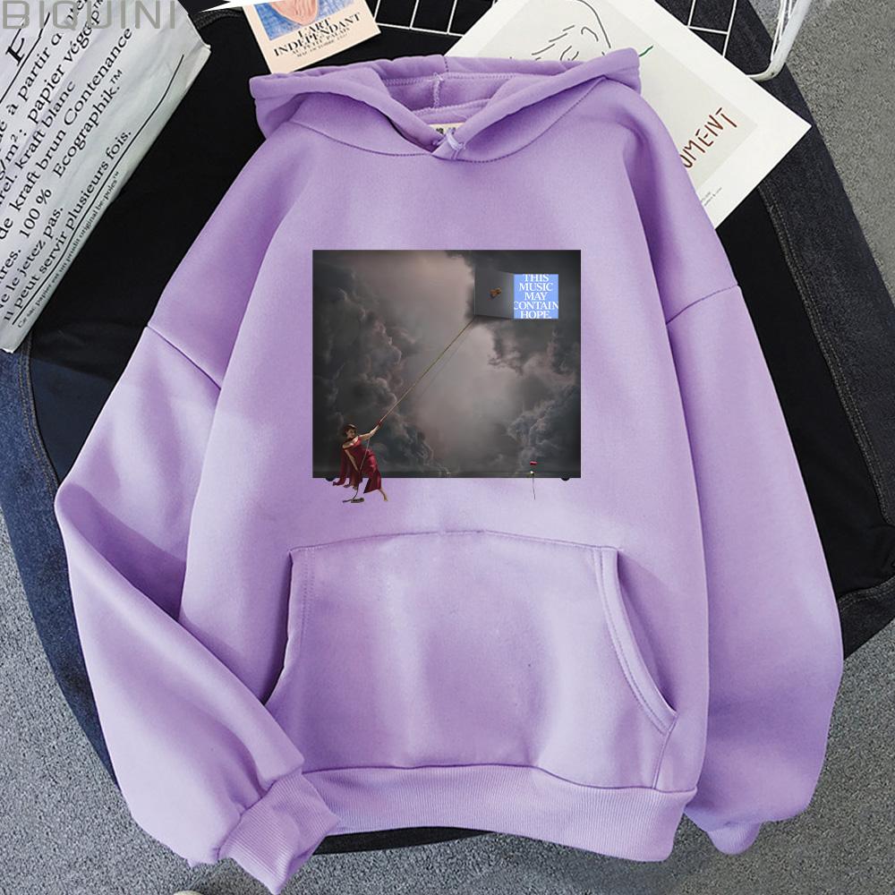RAYE This Music May Contain Hope Second Album Cover Print Hoodies  Fashion Men Women Clothing Long Sleeve High Street Y2K Hoody