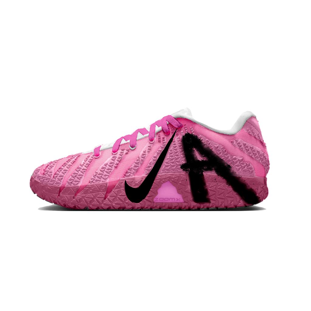 Nike נעלי כדורסל ג'ה מוראנט 3 ניאון נושמות נמוכות לגברים ורוד HF2794-100(צוות296-)