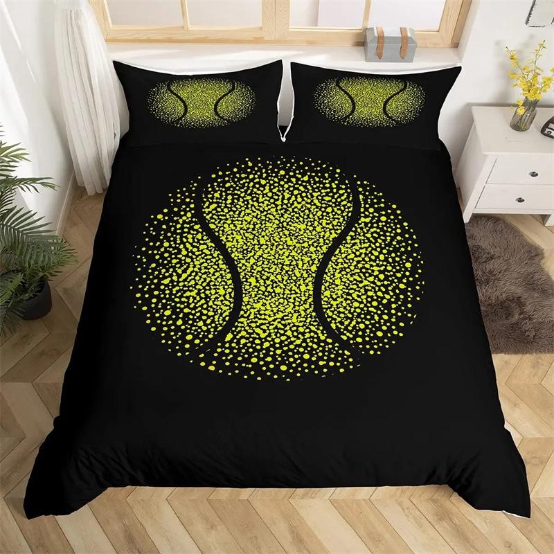 Tennis-themed Duvet Cover Set - Bedding Set - 3-piece Duvet Cover Set