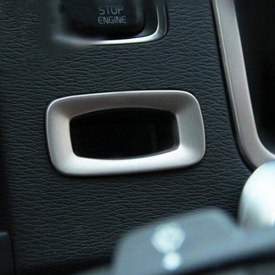 Car Key Hole Frame Decoration Cover Trim Decal For Volvo S60 V60 Stainless Steel