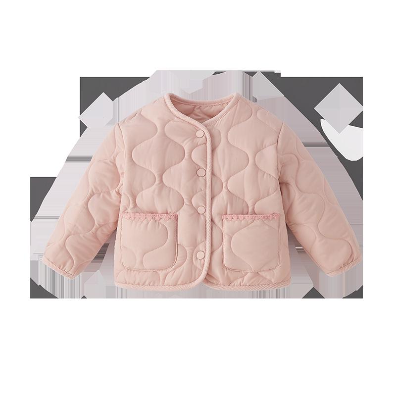Antibacterial Jellybaby Children's Cotton Padded Jacket - Girls' Sweet and Warm Cardigan Top