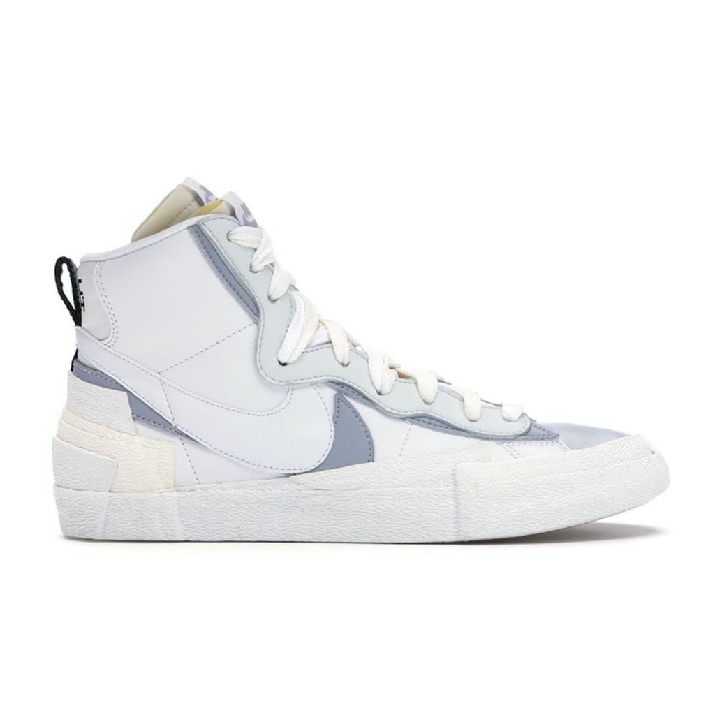 Nike Sacai X Blazer Mid White Grey Unisex Sneakers Wolf-Grey BV0072-100