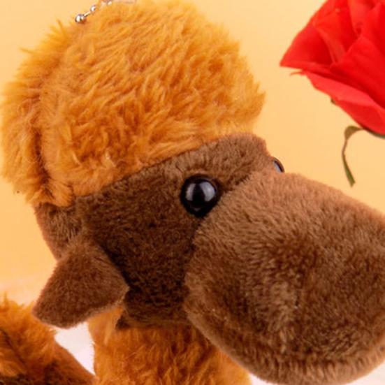 Doll Lifelike Cuddly Soft Animal Baby Key Chain Toy for Kids