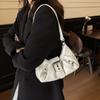 Vintage Street Style Pu Shoulder Bag With Magnetic Closure For Daily Use