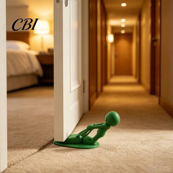 Carpet Doorstop 3D Printed Tugging Man Doorstop, Little Door Stopper Wedge, Interior Stop Anti-slip Floor for Home Living Room Bedroom