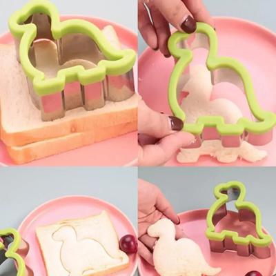 1pc-Animal Dinosaur Star Heart Shaped Stainless Steel Bread Mold Metal Biscuit Cutting Tool Mold Baking Sandwich Cutting Tool