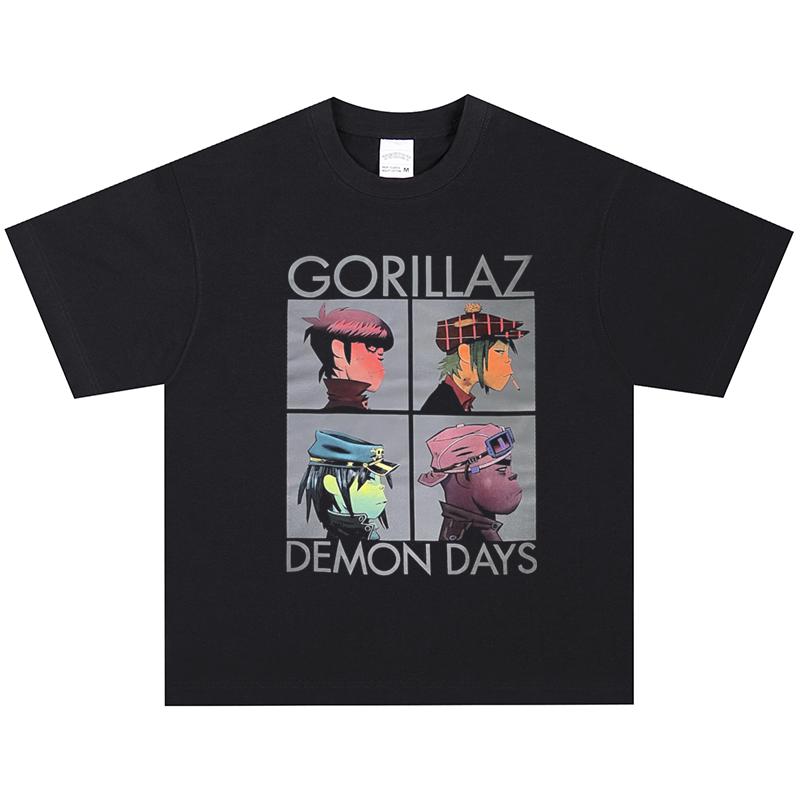 Gorillaz T-Shirt, Soft Fabric Casual Daily Wear S