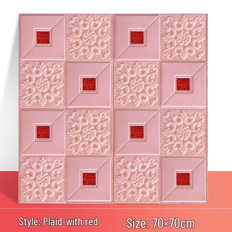 3D Waterproof Self-Adhesive Bedroom Wallpaper for Home Decoration