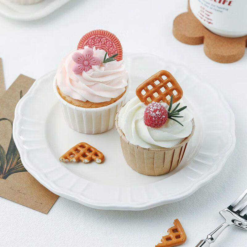 Baizi'en A47 Rolled Edge Muffin Baking Paper Cups