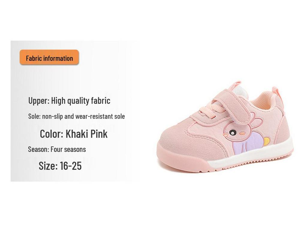 2026 Sonbahar Bebek Yürüyüş Ayakkabıları - Erkek ve Kız Çocukları İçin Rahat Çizgi Film Yumuşak Tabanlı