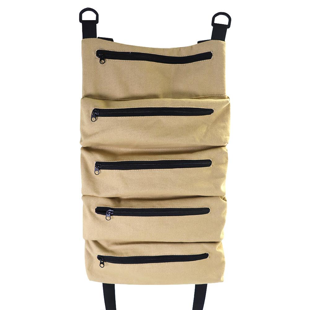 Oxford Cloth Electrician Tool Bag Multifunctional Hanging Hardware Tool Bag Foldable Multi-pocket for Car Automotive Motorcycle