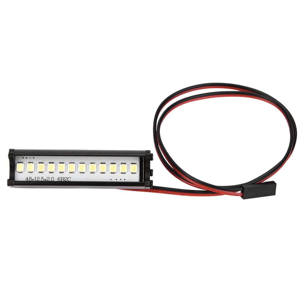 55mm RC Crawler LED Light Bar LEDs Lamp 1:10 RC Car Part for TRX4 90046 90048 SCX10