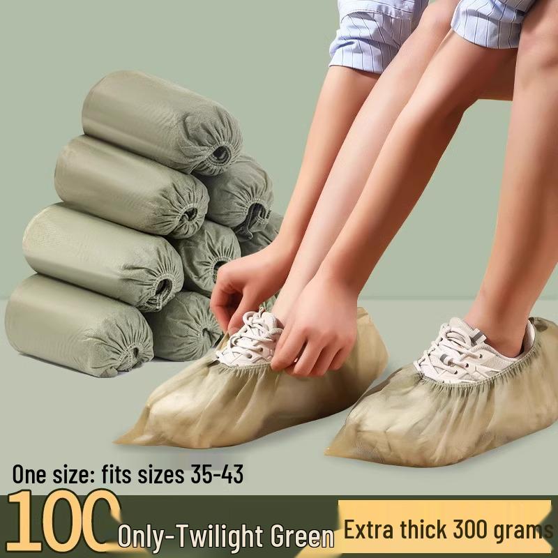 Washable and Disposable Non-Woven Shoe Covers for Children and Adults - Universal Fit for Indoor Use
