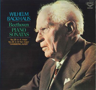 LP Record WILHELM BACKHAUS - Beethoven: Piano Sonatas No. 28, No K20C8637 LONDON 1984 Japan Classical Used