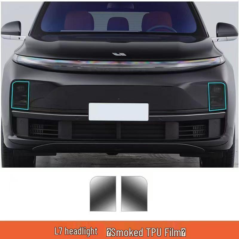 

TPU Scratch-Resistant Color-Changing Light Film for Li Auto L9 L8 L7 Headlights and Taillights Smoked Black Knight Edition