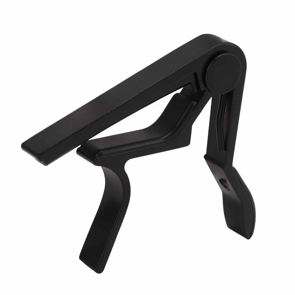 Capo Quick Release String Clamp Accessory Set Kit with 5Pcs Guitar Pick for Bass BanjoBlack