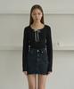 5OML Lace Punched Ribbon Long Sleeve (Black)