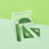 4Pcs/Set Dollhouse Simulation Learning Ruler Model Toy Mini Plastic Rulers Set Square Learning Props Children'S Learning Gifts