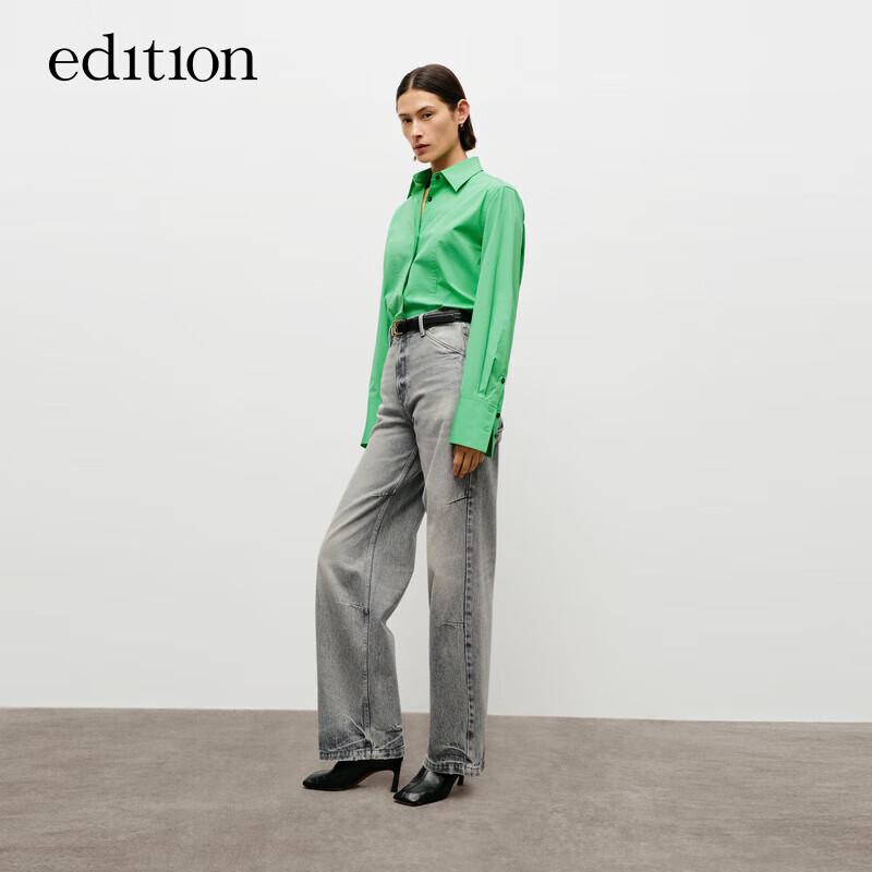 

Edition Women s Classic Solid Long-Sleeve Shirt M 165