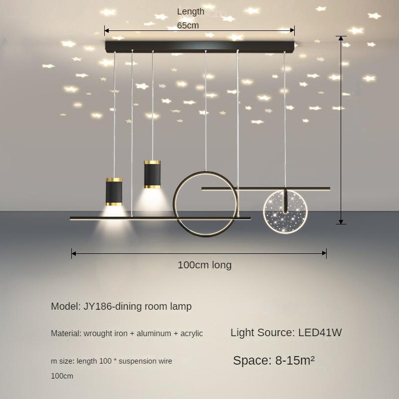 Star Jídelní Lustr Moderní Minimalistický Minimalistický Dlouhý Bar Světlý Jídelní stůl Osvětlení Jídelny
