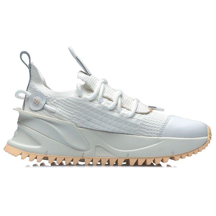 Li Ning CF Source Point Trendy Low-Top Sports Casual Shoes Women sneakers Cloud-Mist-White AGLR054-2