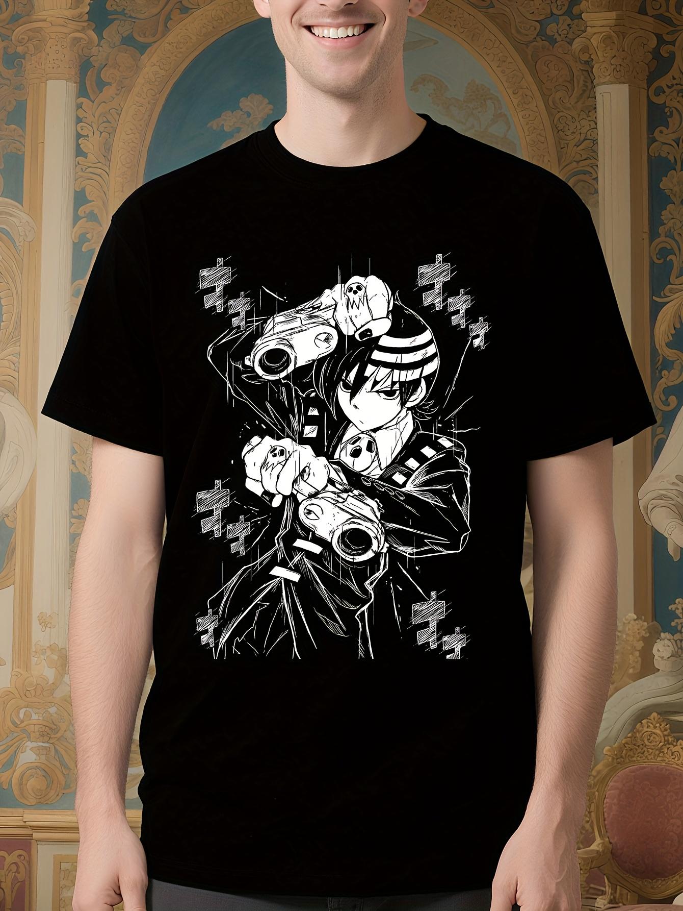 Soul Eater Anime Graphic Tshirt - Death the Reaper Print S