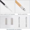 Creative Doll Hair Restoration Set With Wooden Handle And Metal Needle For Custom Hairstyles