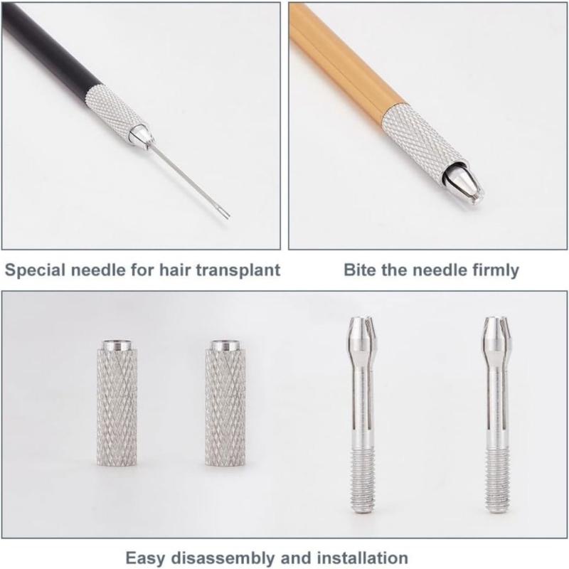 Creative Doll Hair Restoration Set With Wooden Handle And Metal Needle For Custom Hairstyles