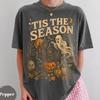 Tis the Season Halloween Shirt, Vintage Spooky Graphic Tee, Haunted House Ghost T-Shirt, Witchy Fall Unisex Top