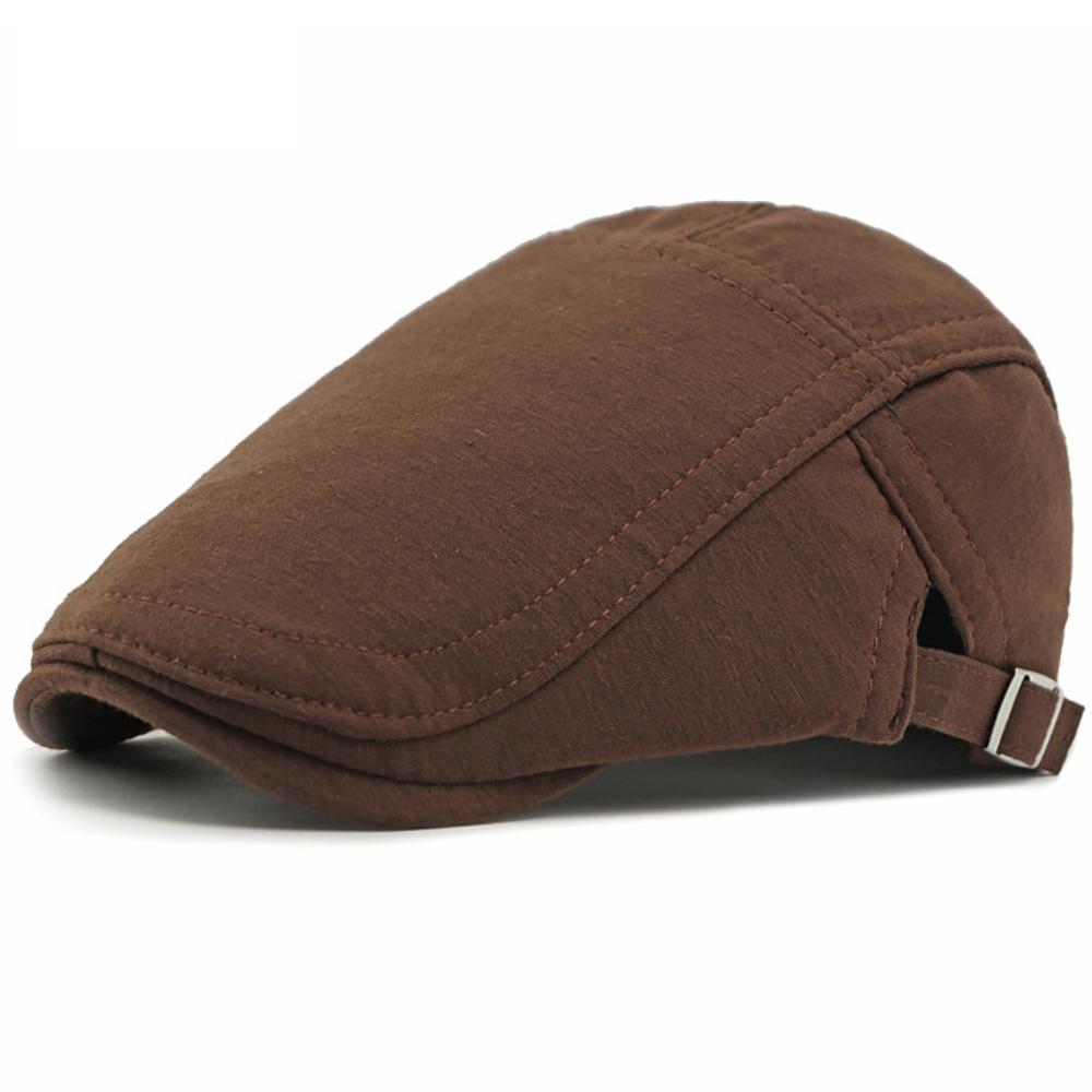 HT4423 Beret Spring Autumn Caps for Men Women Retro Artist Painter Knit Beret Hat Male Female Ivy Flat Cap Adjustable Beret Cap