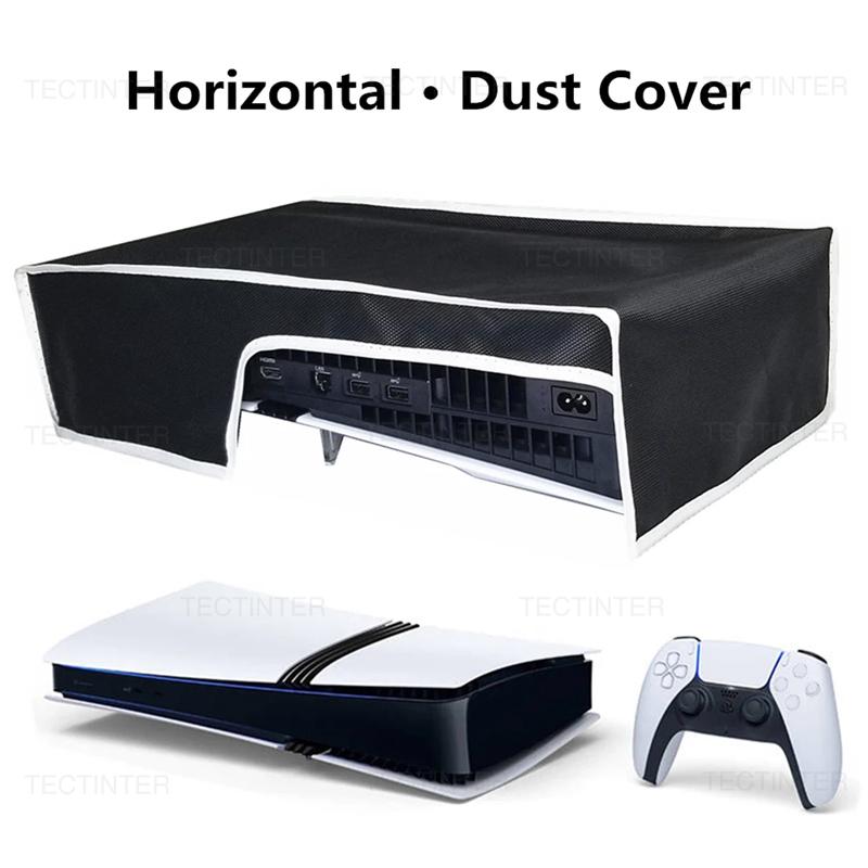 Horizontal Dust Cover for PS5/Slim /Pro Console Anti-Scratch Protector Vertical Dustproof Case Sleeve for PS5 Accessories