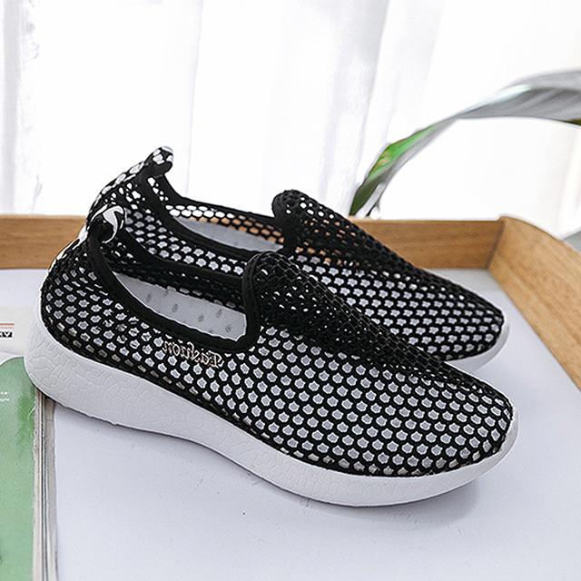 

Female Sandals Mesh Breathable Women Shoes Fashion Sports Shoes Soft Comfortable Women Shoes 35 чёрный