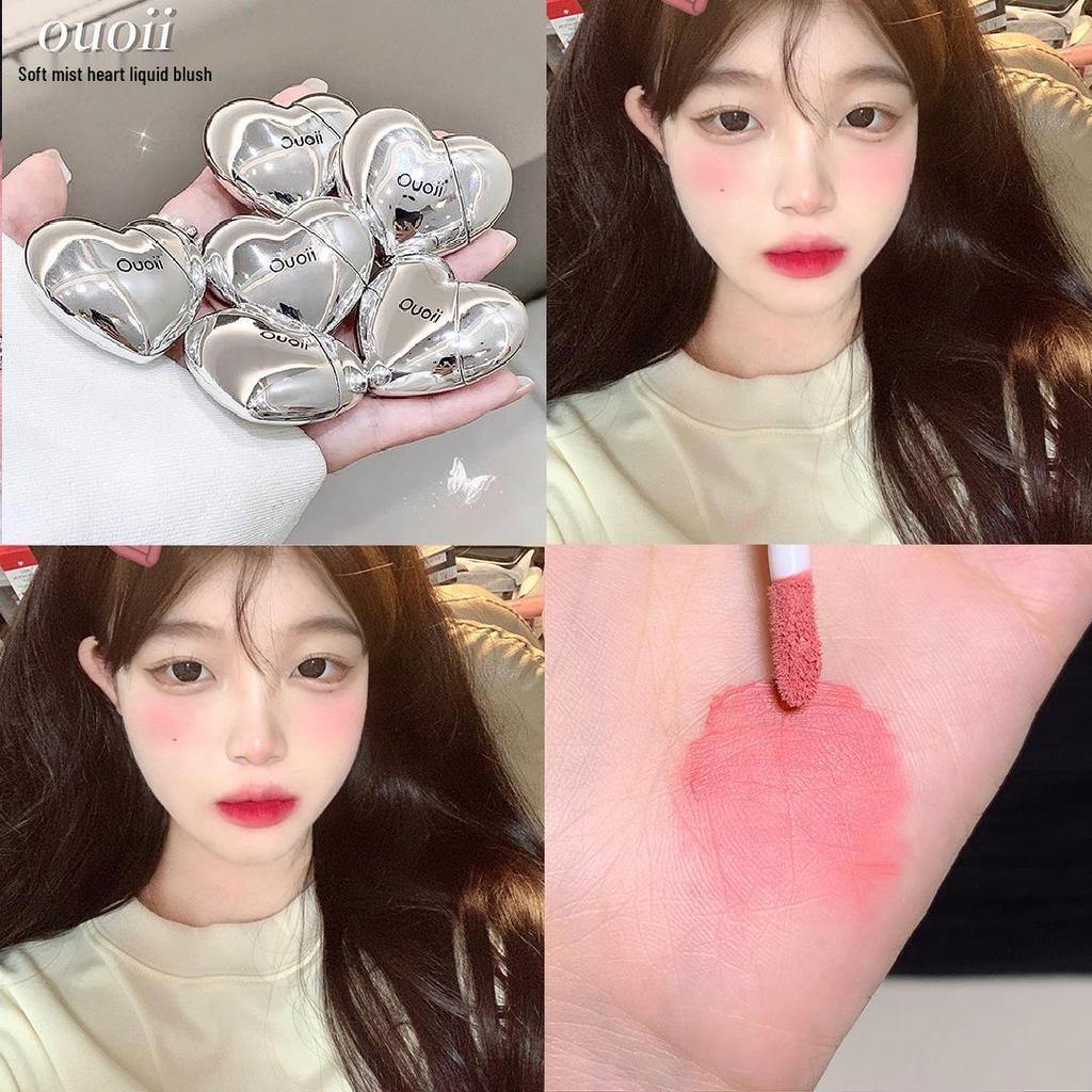 OUOII Heartbeat Blush Matte Liquid Multi-Use Cream Lipstick & Makeup Blush