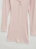 Women's Spicy American Sweetheart Neck Long Sleeve Button Bodycon Dress for Spring/Autumn