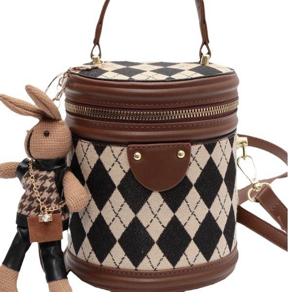 High-End Fashion Women'S Portable Bucket Bag Versatile Mobile Phone Bag Casual Shoulder Oblique Span Bag