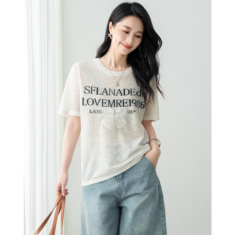 

TERRE BLEUE Minimalist Loose Fit Short Sleeve T-shirt F