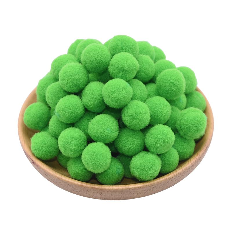 100Pcs 15-25mm Colorful Pompoms DIY Dolls Garment Handmade Material Soft Fluffy Pom Poms Ball For DIY Kids Toys Accessories