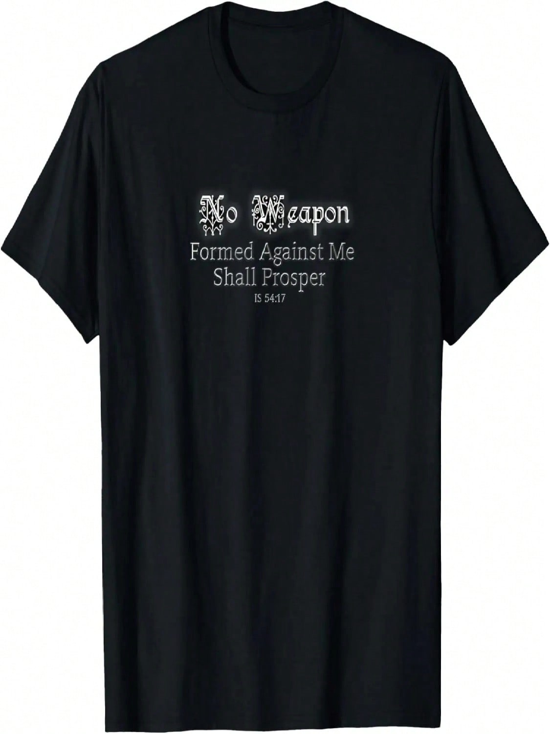 No Weapon Formed Against Me   Novelty Gift Graphic T-Shirt S разноцветный