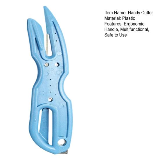 Wrapping Strip Cutter Portable Safe Anti-slip Ergonomic Handle Multifunctional Express Box Opener Wrapping Tape Film Cutting Tool