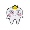 Chic White Toothbrush Brooch: Love Your Smile & Happy Brushing
