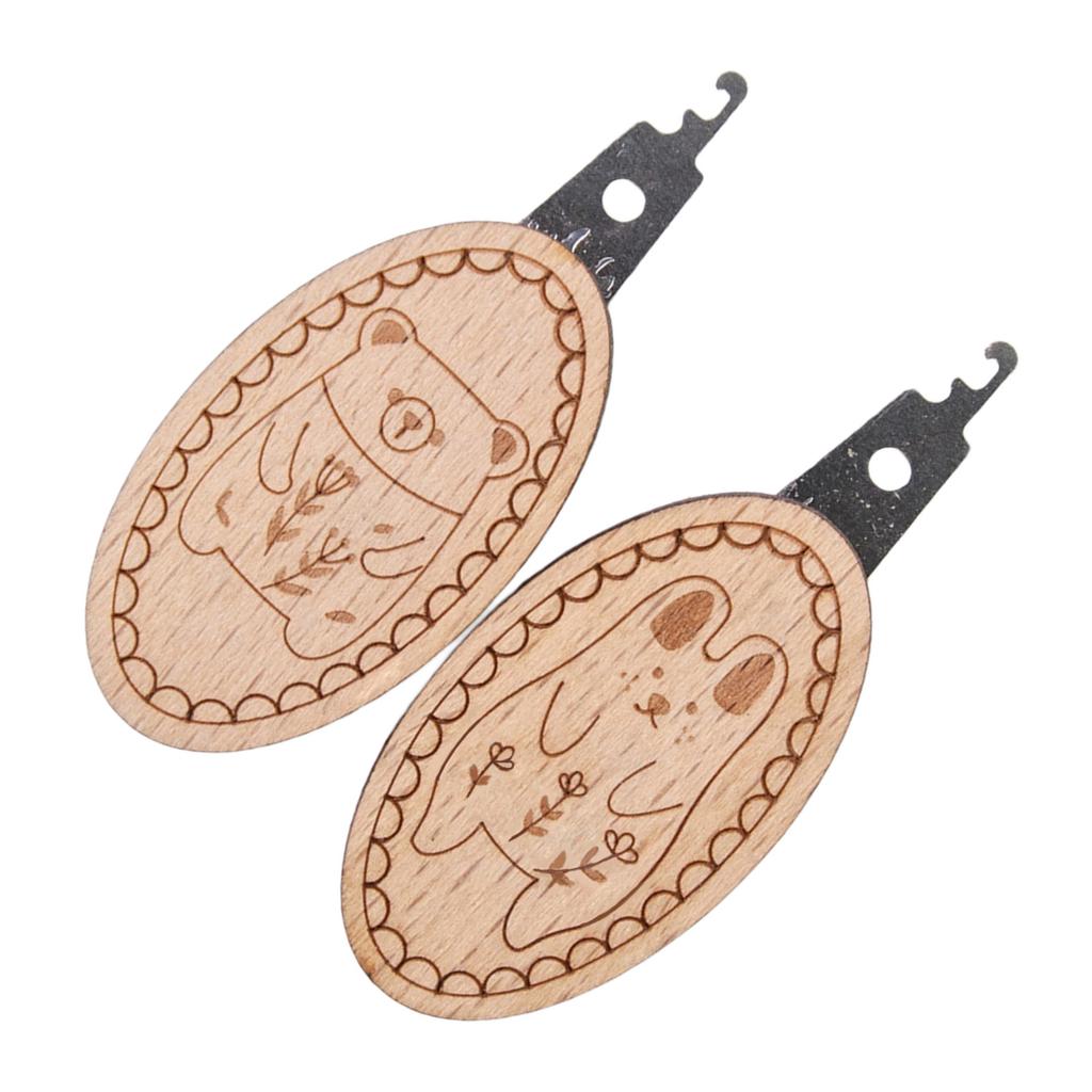 2 Pcs Needle Threader Sewing Needle Threader with Animal Pattern Quilting Craft Making Tool Sewing Accessories