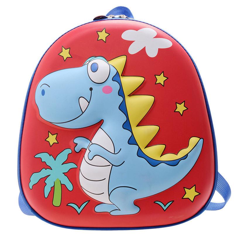 Lightweight Wear-resistant Anti-theft Shockproof Children's Backpack Dinosaur Design Polyester Fiber