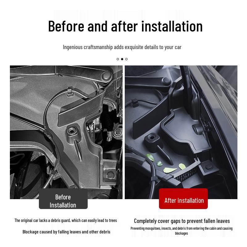 Tesla Model Y Hood Gutter Anti-Clog Cover