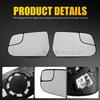 2PC Front Left&Right Heated Mirror Glass For 2010-2017 Chevy Equinox GMC Terrain